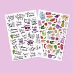 Stickers Modelo Recetario